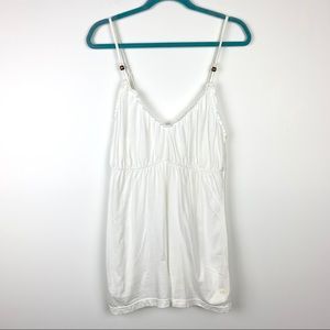 American Eagle White Bead Camisole Tank Top